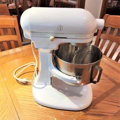 Lot #111 KITCHEN-AID Heavy Duty Mixer with attachments