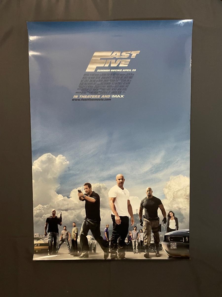 LOT 5: FAST FIVE ORIGINAL POSTER | EstateSales.org