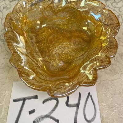 Carnival Iridescent Glass Bowl