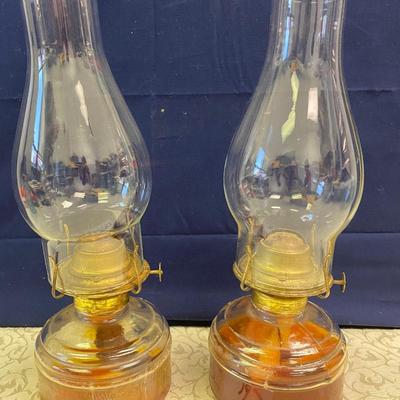Pair of Kerosene Lamps