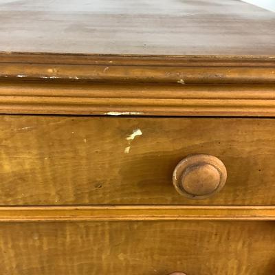 Lot 6068. American Empire Tiger Maple Chest of Drawers