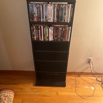 Large Collection of DVDs w/ Storage Shelf (B1-MG)