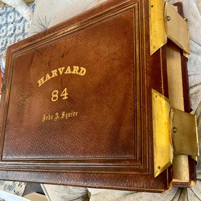 Rare HARVARD Class of 1884 Leather Photo Album of John A. Squire