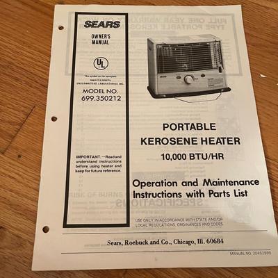 Sears Kerosene Heater (BC1-MG)