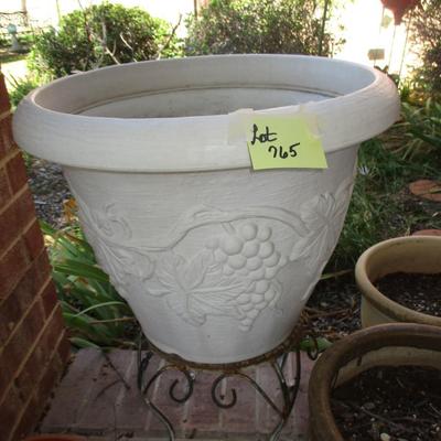 3 Flower Pots and stands