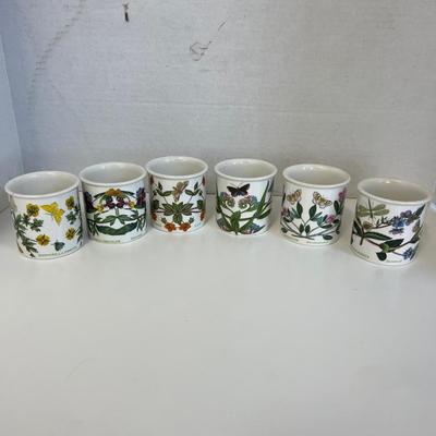 6267 Set of 6 Portmeirion Botanical Garden Small Mugs