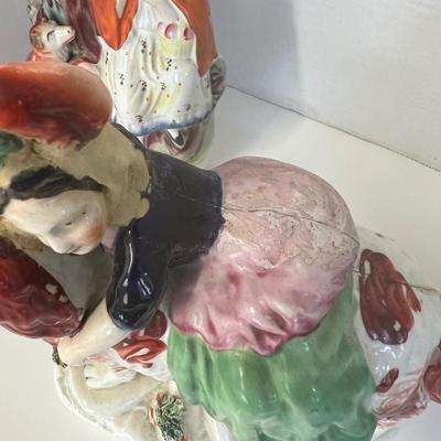 6268 Set of 3 Victorian Staffordshire Figures