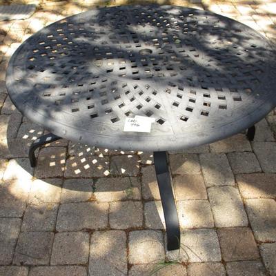Black Iron Patio Table