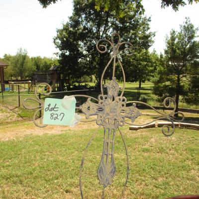 Planters/Yard Decor--Cross