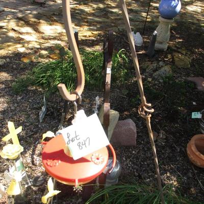 Shepherd's Hook w/bird water feeder