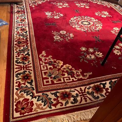 Red 100% Wool Miraz Area Rug, 8.25ft. x 9.75ft. (B1-MG)