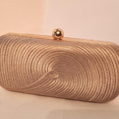 Lot #119  Buff Colored Evening Bag - New