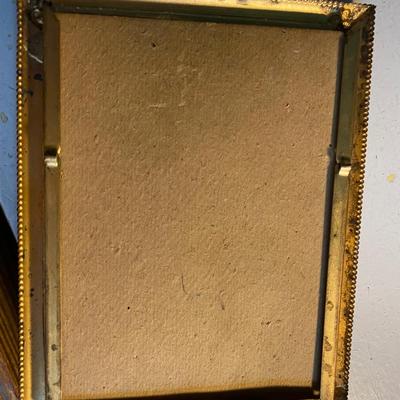 Antique Gold Frame with Photo John P. Squire