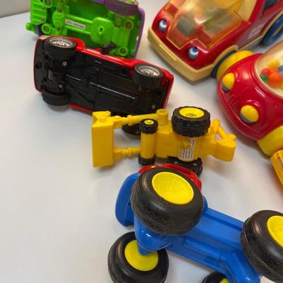 Lot of 8 toy cars trucks and specialty vehicles