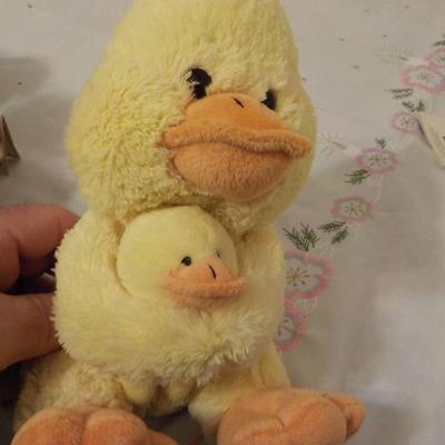 Head Bean Collection " Brodie and Miss Bear Plus Momma Duckie & Baby.