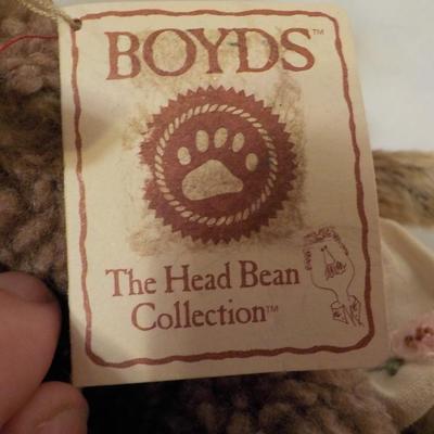 Head Bean Collection " Brodie and Miss Bear Plus Momma Duckie & Baby.