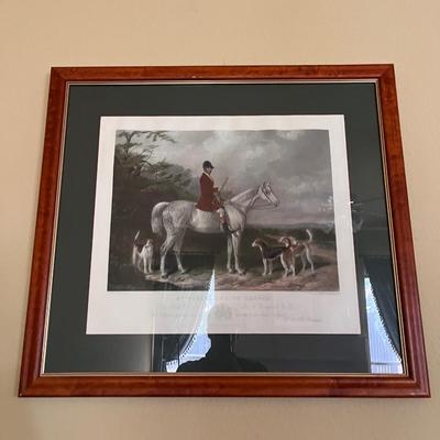 W&H Barraud Horse hunting print