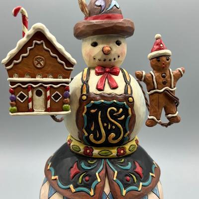 Jim Shore Heartwood Creek Festive Winter Wonders Music Box Wooden Christmas Decor Snowman