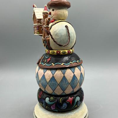Jim Shore Heartwood Creek Festive Winter Wonders Music Box Wooden Christmas Decor Snowman