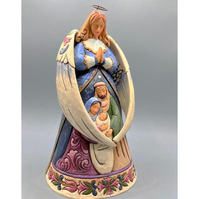 Jim Shore Heartwood Creek Our Savior is Born Wood Angel Religious Holiday Decor