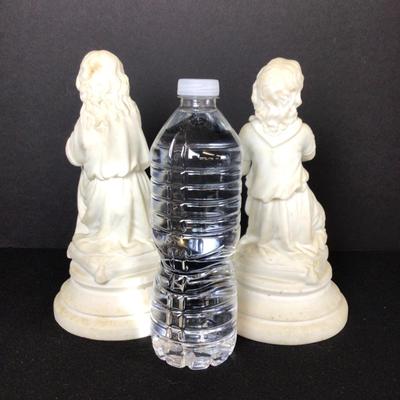 6317 Pair of Molded Bisque Statues