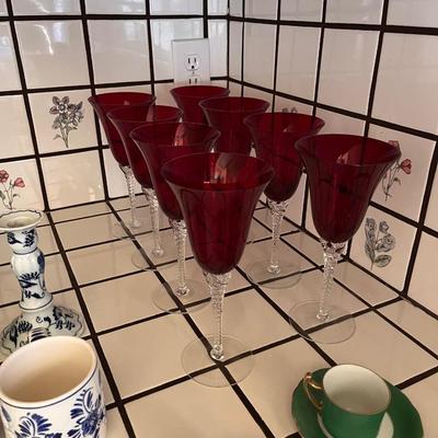 Libby red wine glasses