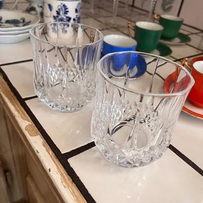2 double old fashion tumblers