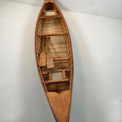 Birch wood 15â€ Canoe mouse boat
