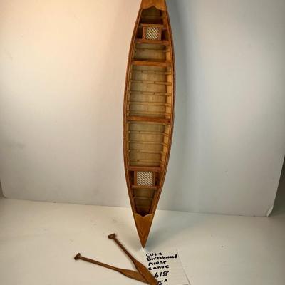 Birch wood 15â€ Canoe mouse boat