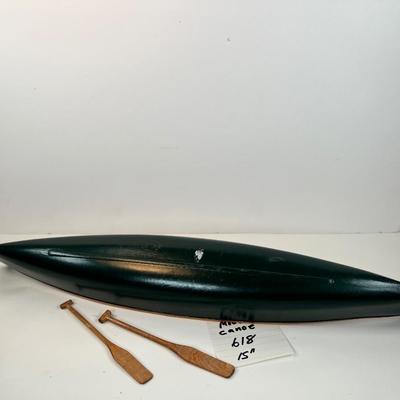 Birch wood 15â€ Canoe mouse boat