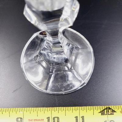BEAUTIFUL LEAD CRYSTAL CANDLE HOLDER