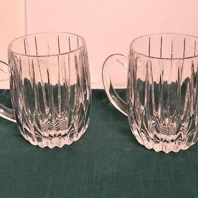 Lot #122 Set of Four Crystal Mugs