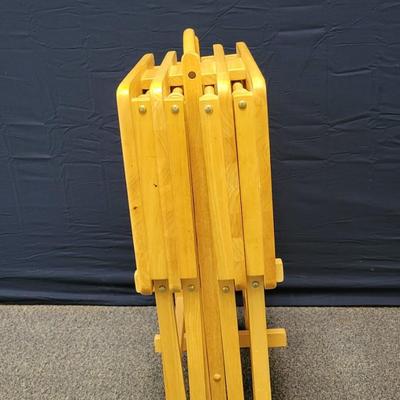 Set of 4 TV Trays with Stand