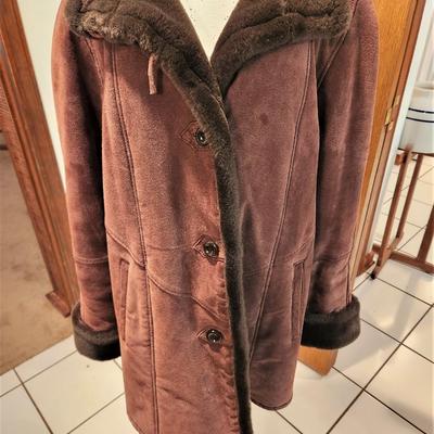 Lot #127  Brown Suede Coat - Warm and Comfy