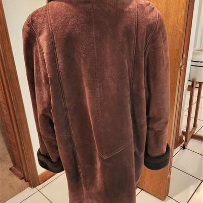 Lot #127  Brown Suede Coat - Warm and Comfy