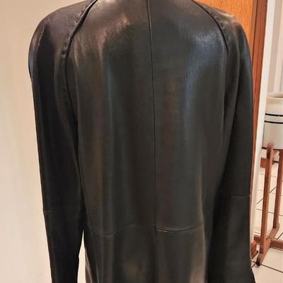 Lot #128  Lambskin Leather Coat - great condition