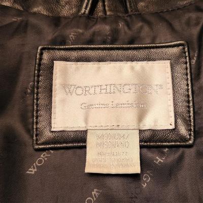 Lot #128  Lambskin Leather Coat - great condition
