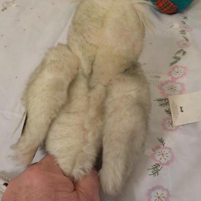 "Original Snowy the OWL by Gund, Blue Bear by Nanco.