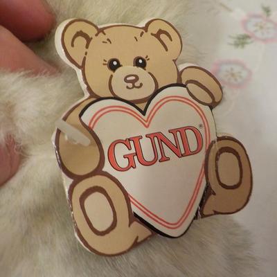"Original Snowy the OWL by Gund, Blue Bear by Nanco.