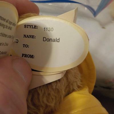 Bearington classic Donald and Plush Bear.
