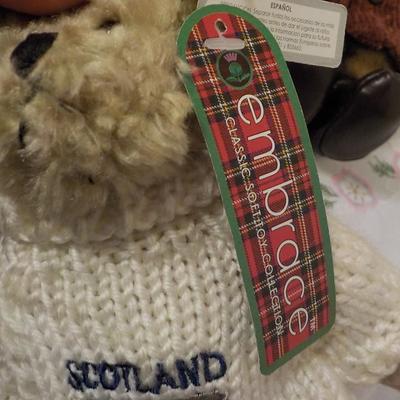 Boyd's Ivanna. bear, Bear Richer, both limited Boyds and Classic Scotland bear.