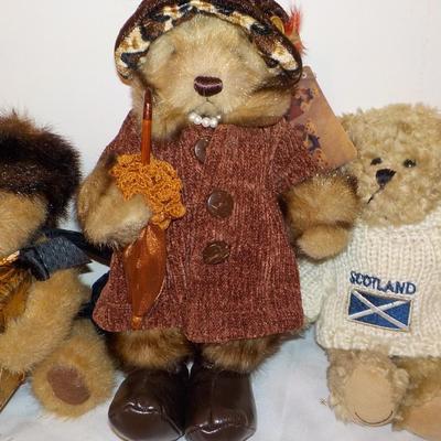 Boyd's Ivanna. bear, Bear Richer, both limited Boyds and Classic Scotland bear.