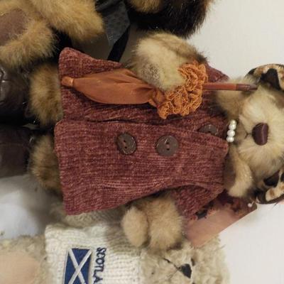 Boyd's Ivanna. bear, Bear Richer, both limited Boyds and Classic Scotland bear.