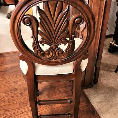 Lot #133 Pair of Handsome Contemporary Barstools