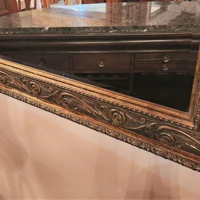 Lot #135  Large Beveled Glass Wall Mirror