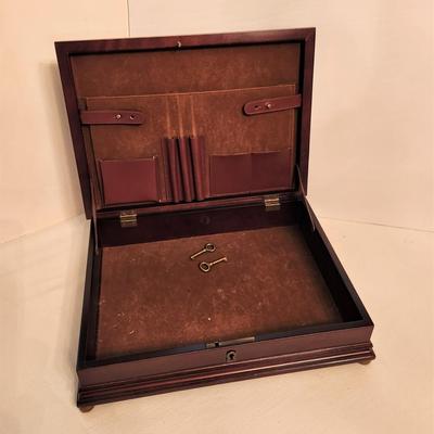 Lot #143  Bombay Company Stationary Box - locks with key