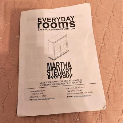 Lot #147  Martha Stewart Sliding Glass Bookcase