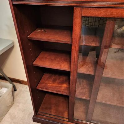 Lot #147  Martha Stewart Sliding Glass Bookcase