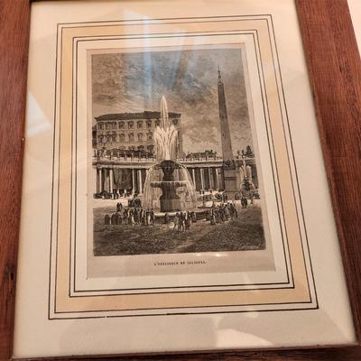 Lot #149  Pair of Antique French Engravings