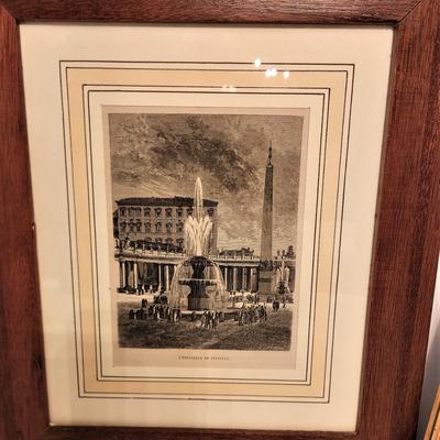 Lot #149  Pair of Antique French Engravings